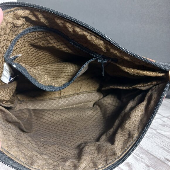 VTG Danny K American Tapestry Crossbody Zipper Purse Kokopelli Rust Brown 10x7" - Picture 9 of 10